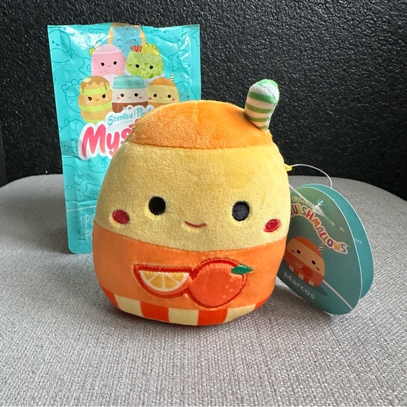 5” Marcos the Orange Juice 🍊 SCENTED Squishmallows from Mystery Bag NWT - Picture 6 of 6
